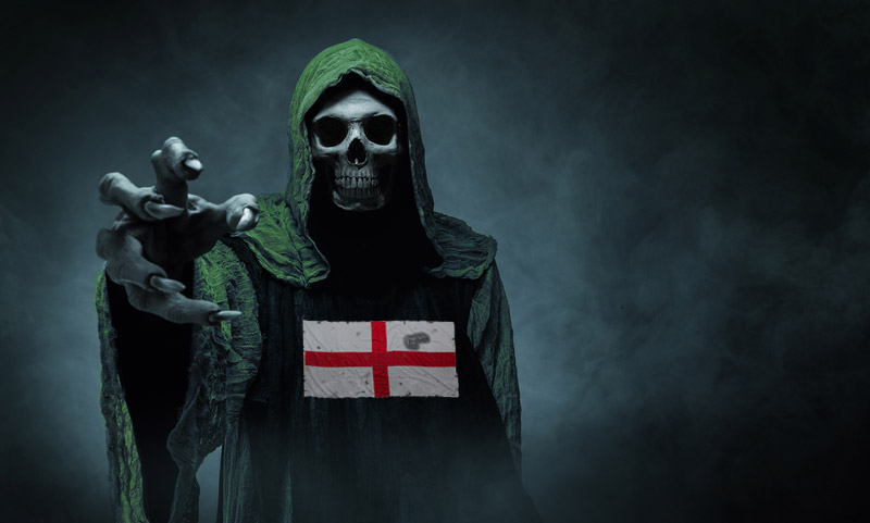 Grim Reaper England Flag